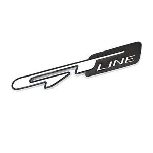 Brand New GT Line Emblem Black White Silver